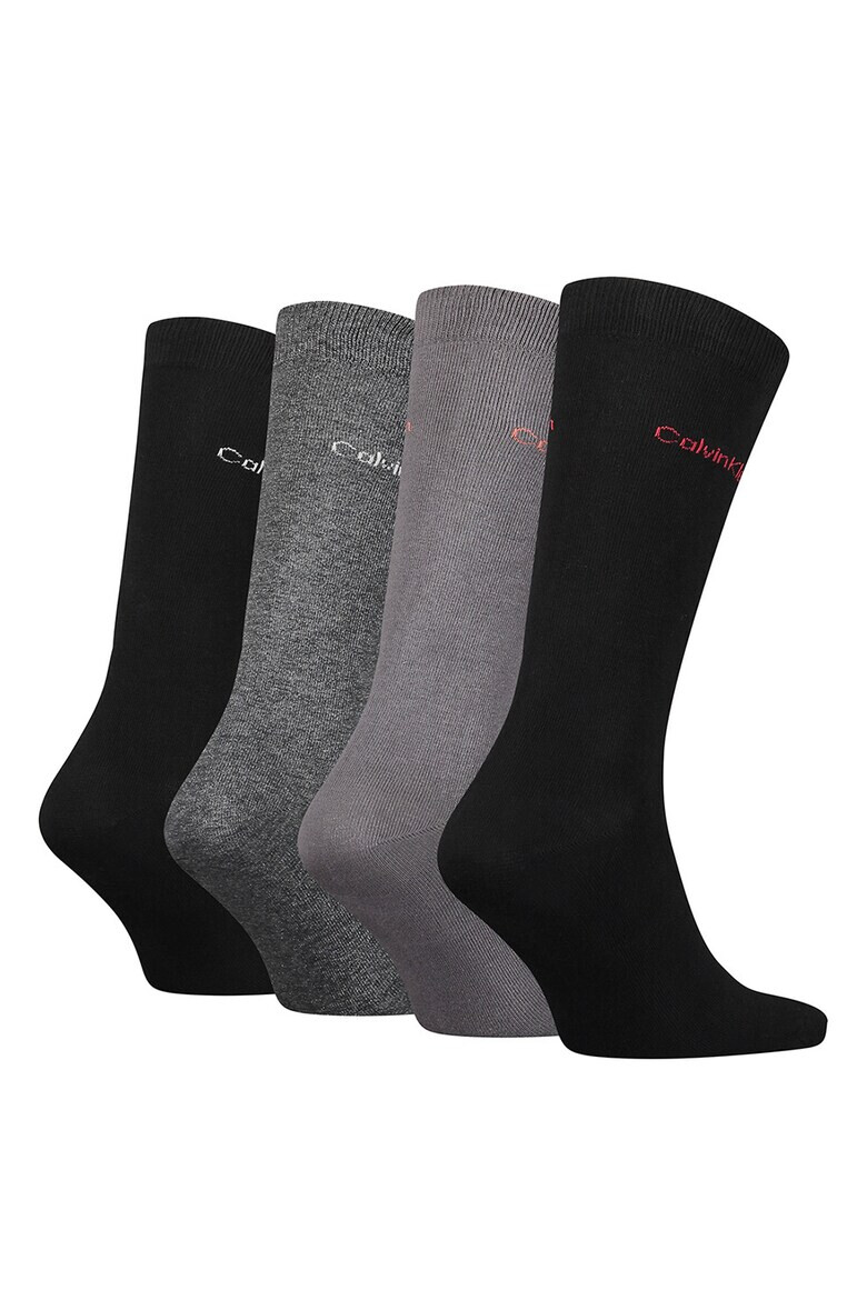 CALVIN KLEIN Чорапи с лога - 4 чифта - Pepit.bg