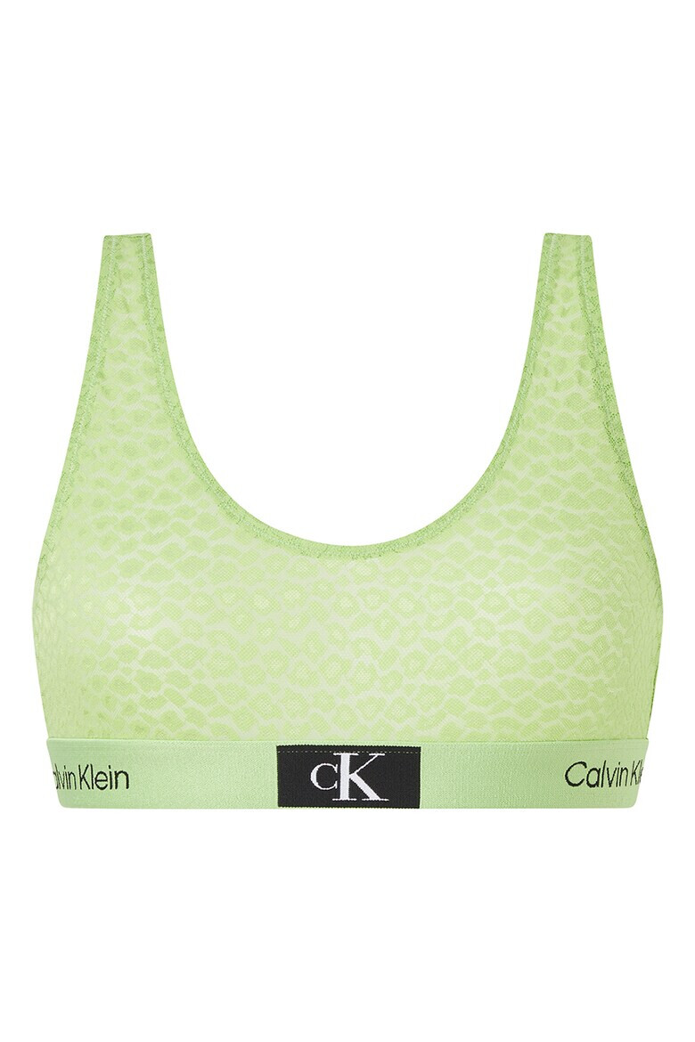 CALVIN KLEIN Дантелен бралет с лого - Pepit.bg