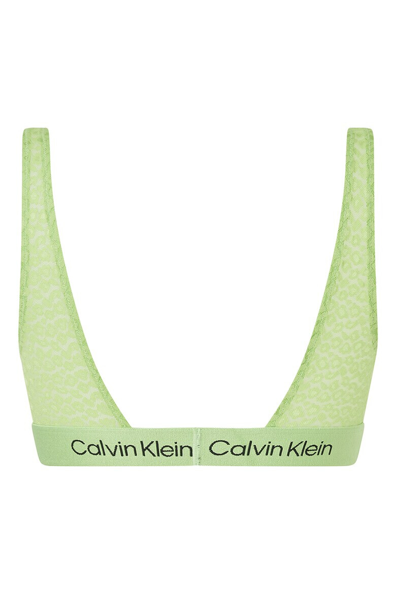CALVIN KLEIN Дантелен бралет с лого - Pepit.bg