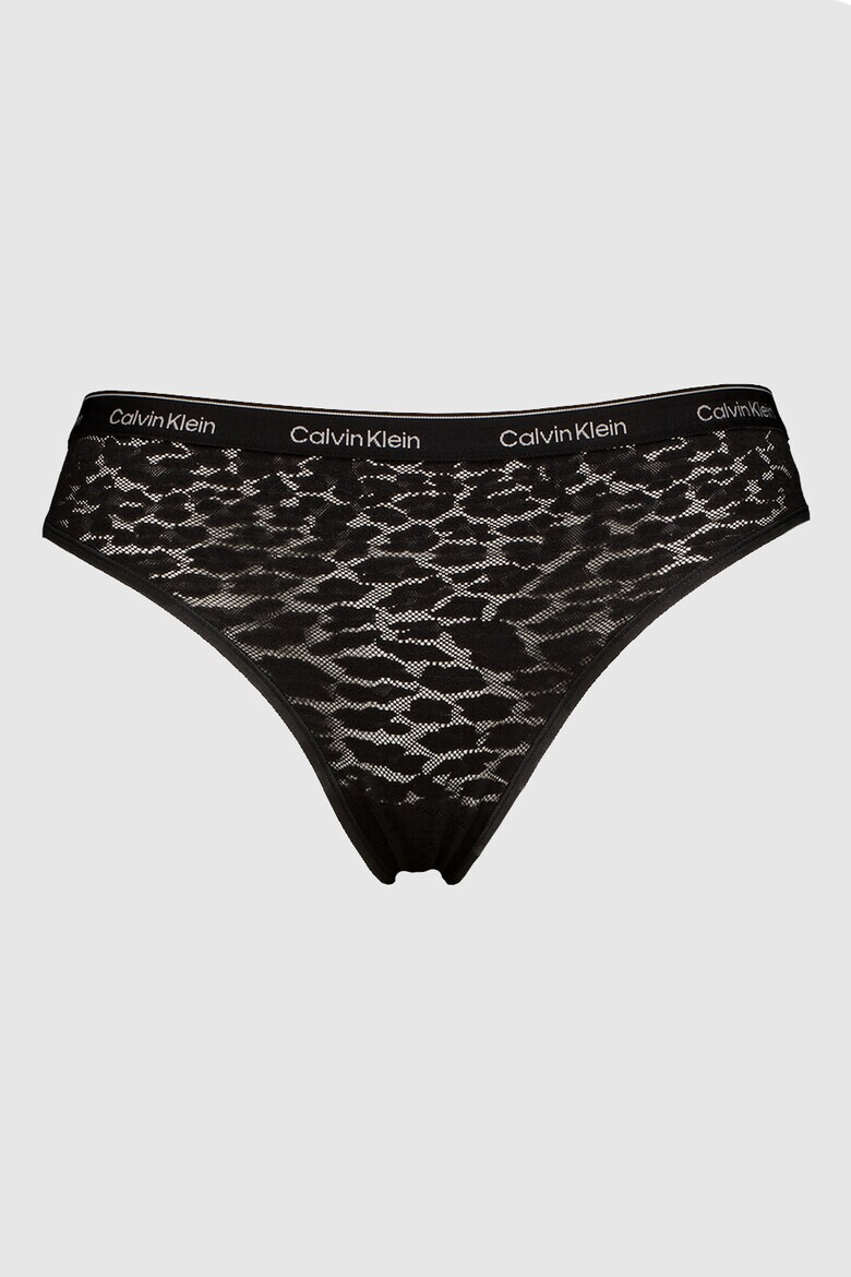 CALVIN KLEIN Дантелени бикини с животинска шарка - 3 чифта - Pepit.bg