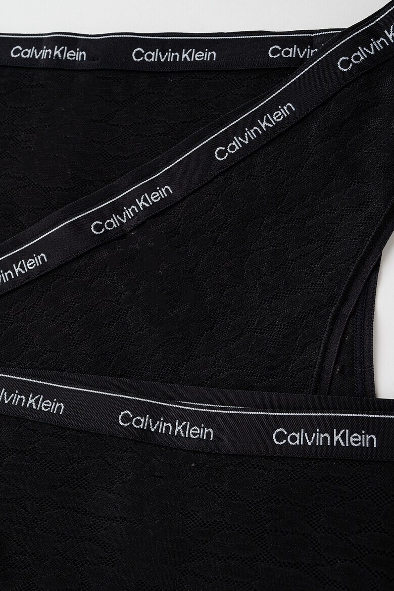 CALVIN KLEIN Дантелени бикини с животинска шарка - 3 чифта - Pepit.bg