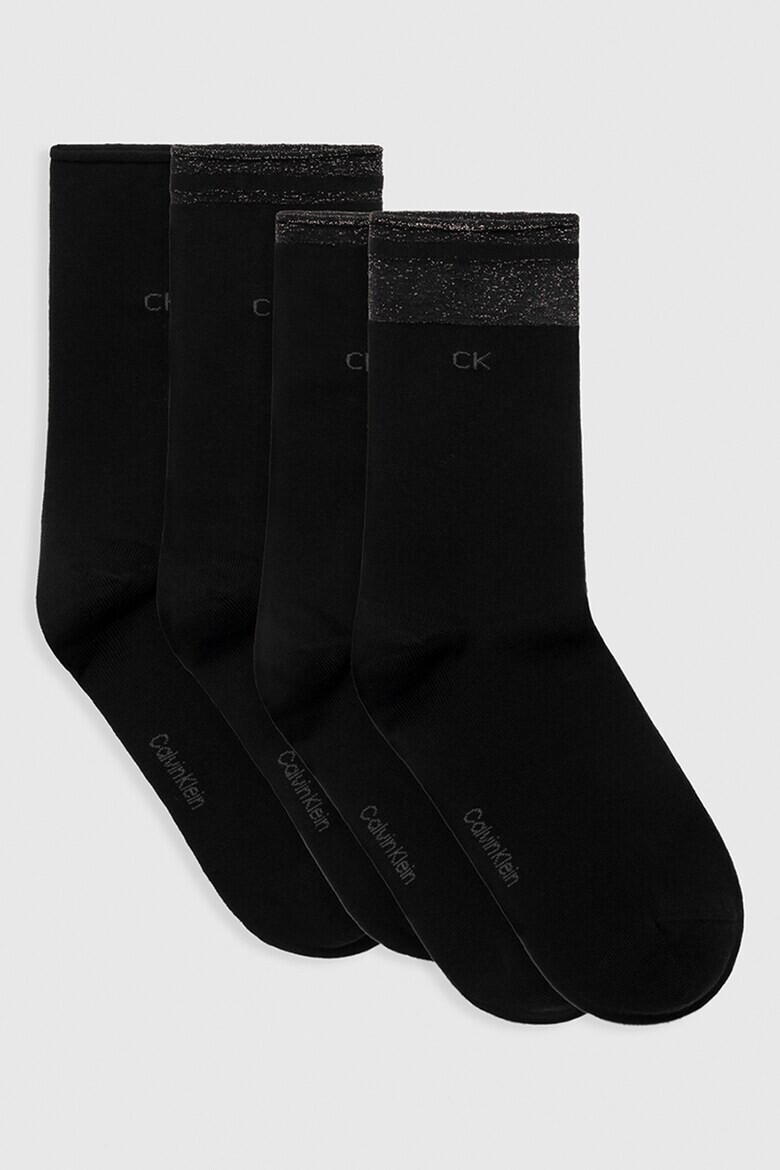 CALVIN KLEIN Дълги чорапи с бляскави елементи 4 чифта - Pepit.bg