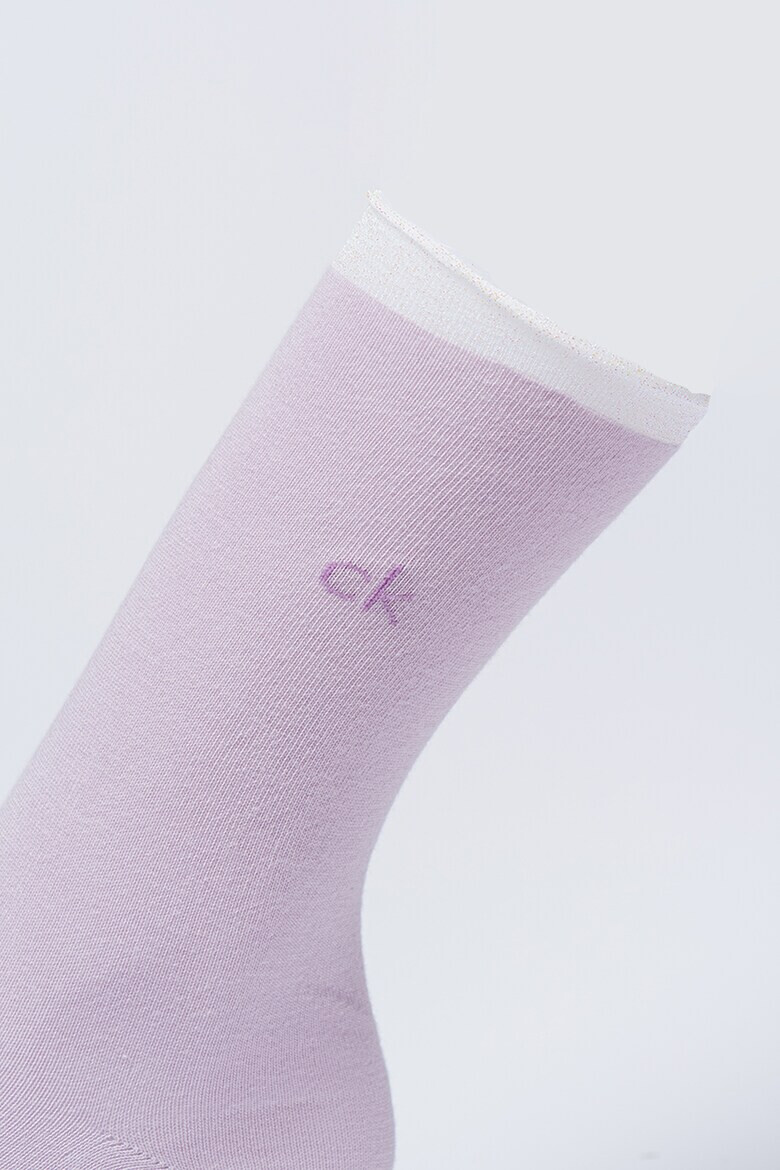 CALVIN KLEIN Дълги чорапи с бляскави елементи - 4 чифта - Pepit.bg