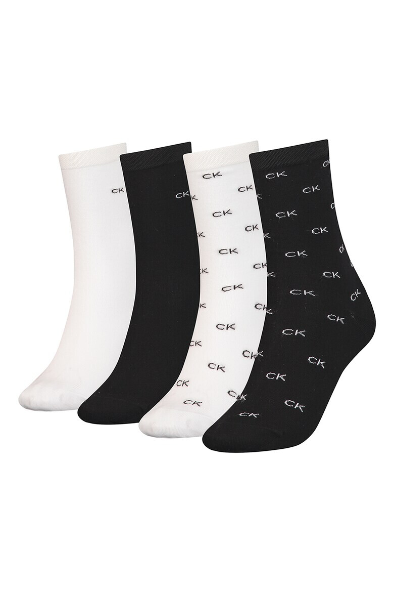 CALVIN KLEIN Дълги чорапи с десен - 4 чифта - Pepit.bg