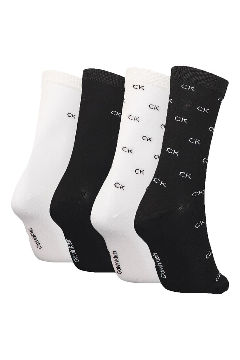 CALVIN KLEIN Дълги чорапи с десен - 4 чифта - Pepit.bg