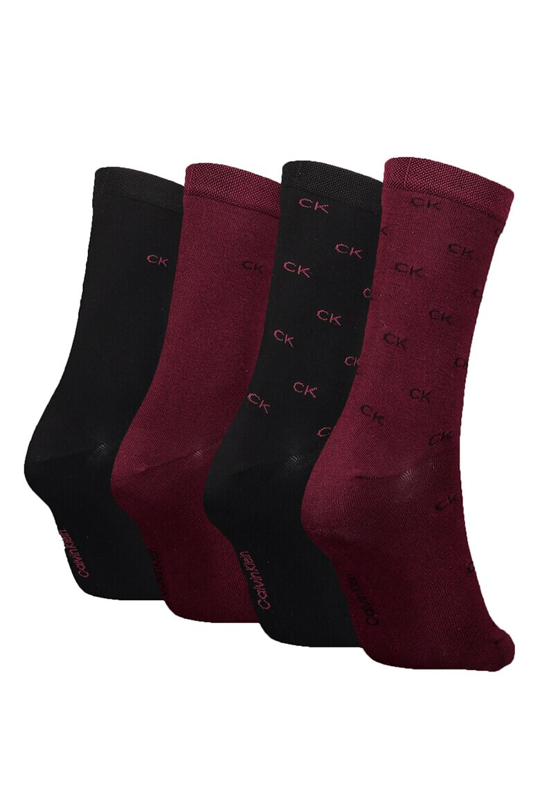 CALVIN KLEIN Дълги чорапи с десен - 4 чифта - Pepit.bg