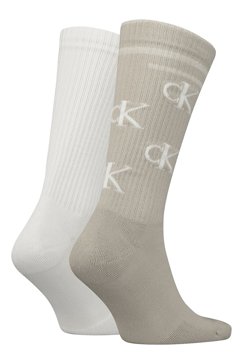 CALVIN KLEIN Дълги чорапи с лого - 2 чифта - Pepit.bg