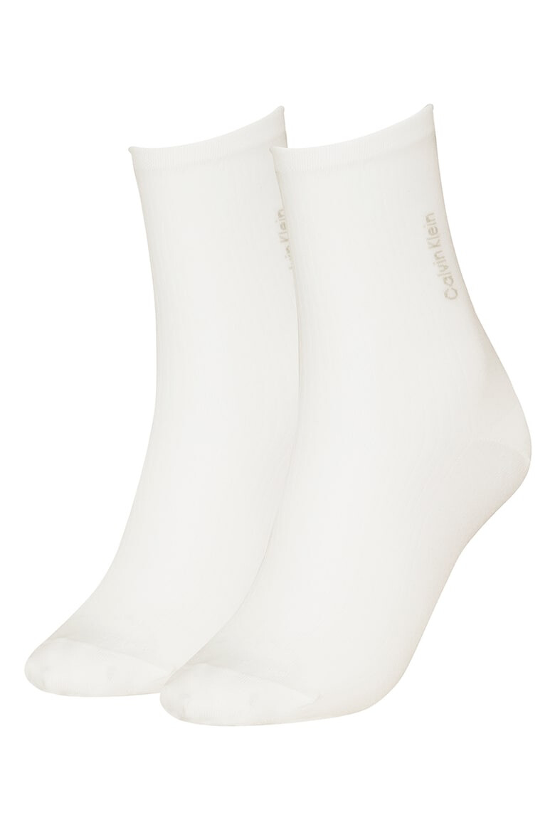 CALVIN KLEIN Дълги чорапи с лого - 2 чифта - Pepit.bg