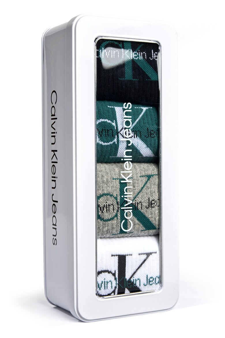 CALVIN KLEIN Дълги чорапи с лого - 4 чифта - Pepit.bg
