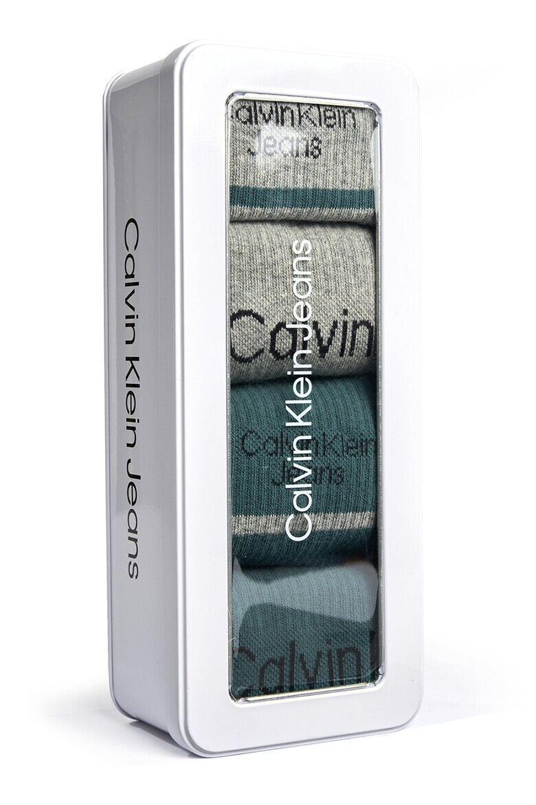 CALVIN KLEIN Дълги чорапи с лого - 4 чифта - Pepit.bg