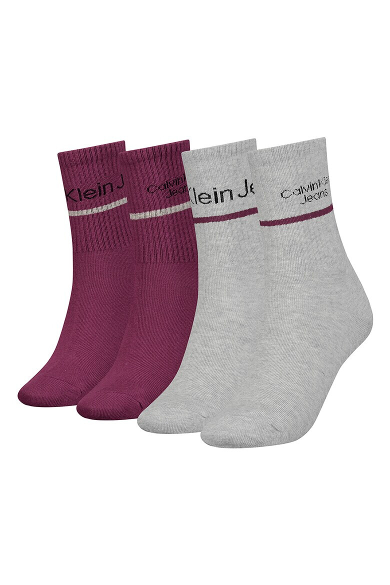 CALVIN KLEIN Дълги чорапи с лого - 4 чифта - Pepit.bg