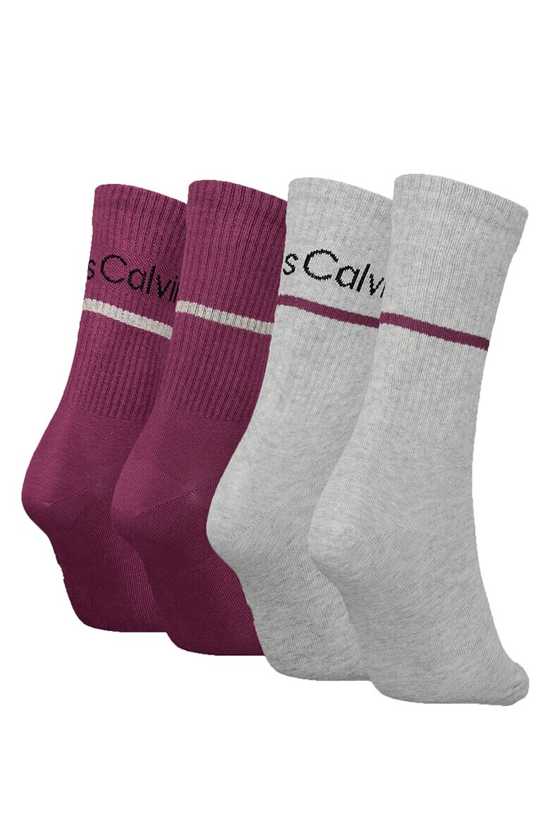 CALVIN KLEIN Дълги чорапи с лого - 4 чифта - Pepit.bg