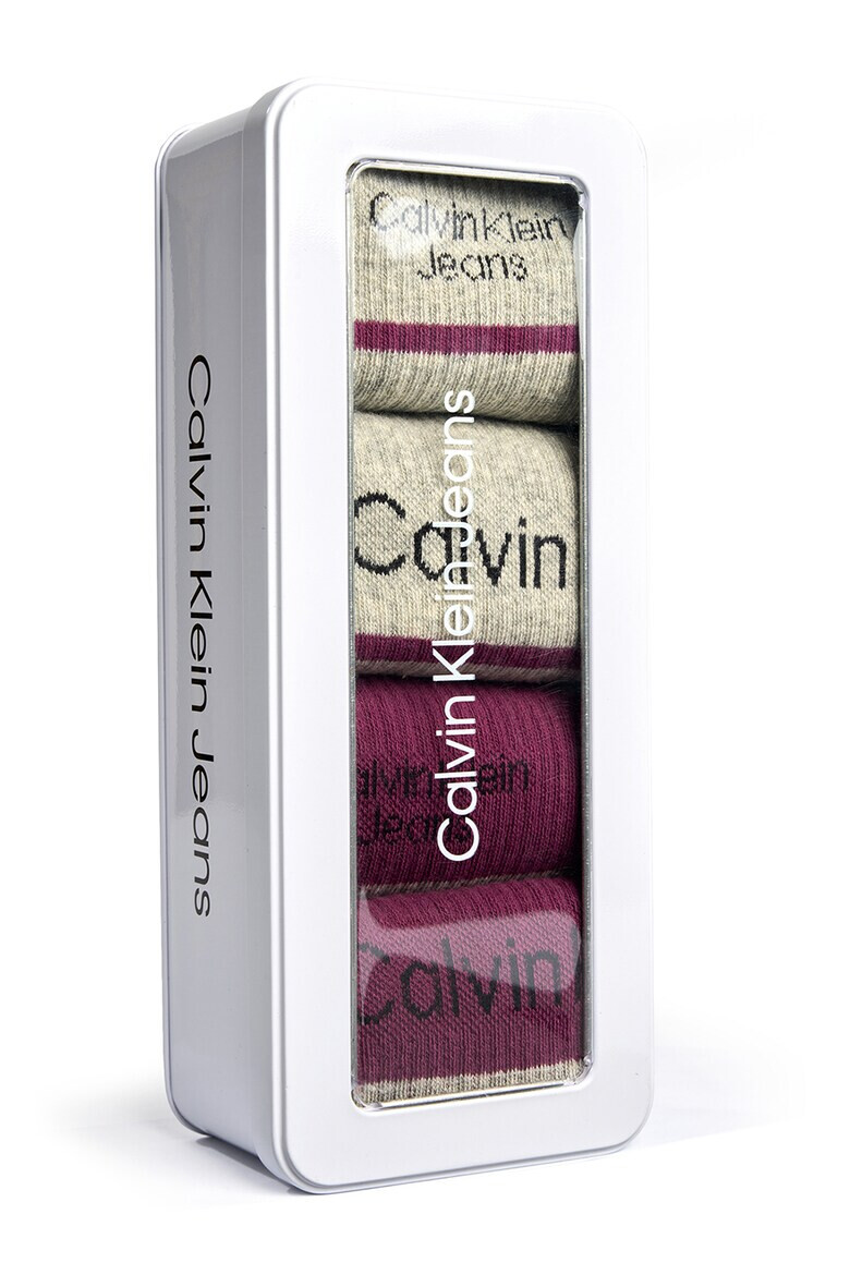 CALVIN KLEIN Дълги чорапи с лого - 4 чифта - Pepit.bg
