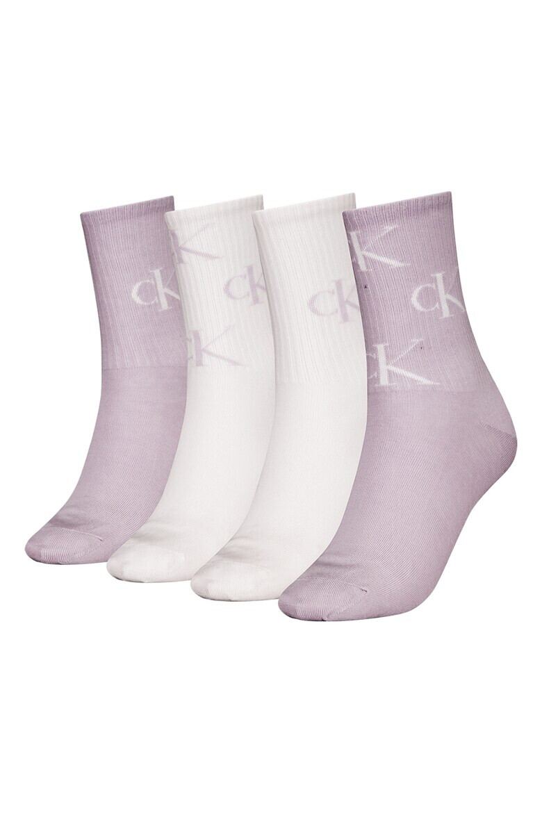 CALVIN KLEIN Дълги чорапи с лого - 4 чифта - Pepit.bg