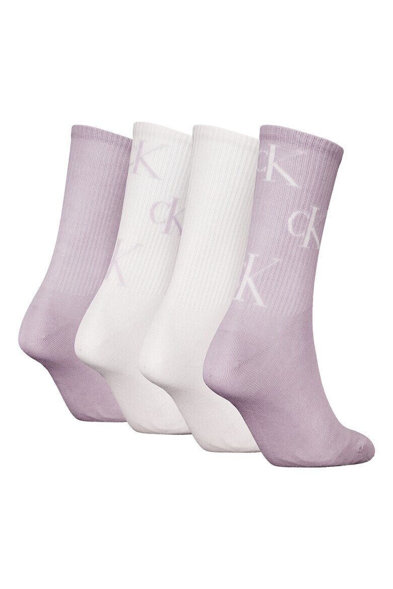 CALVIN KLEIN Дълги чорапи с лого - 4 чифта - Pepit.bg