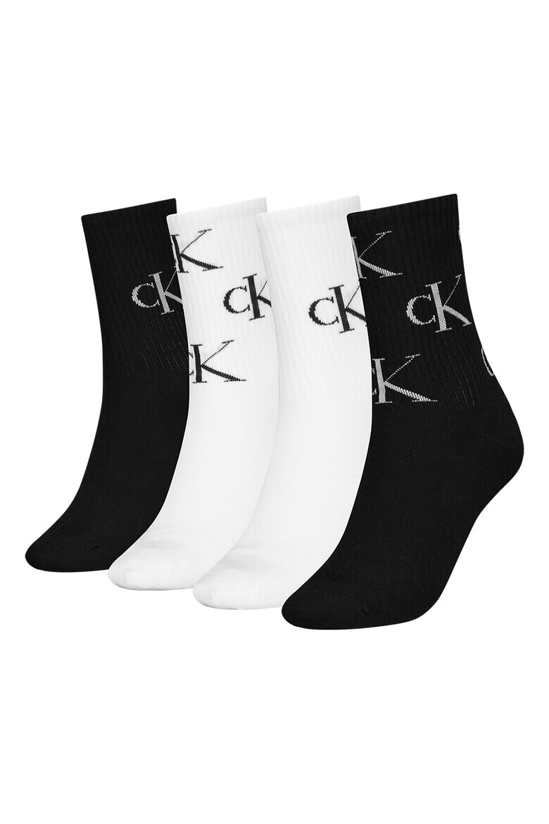 CALVIN KLEIN Дълги чорапи с лого - 4 чифта - Pepit.bg