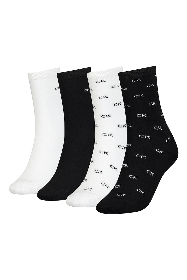 CALVIN KLEIN Дълги чорапи с лого 4 чифта - Pepit.bg