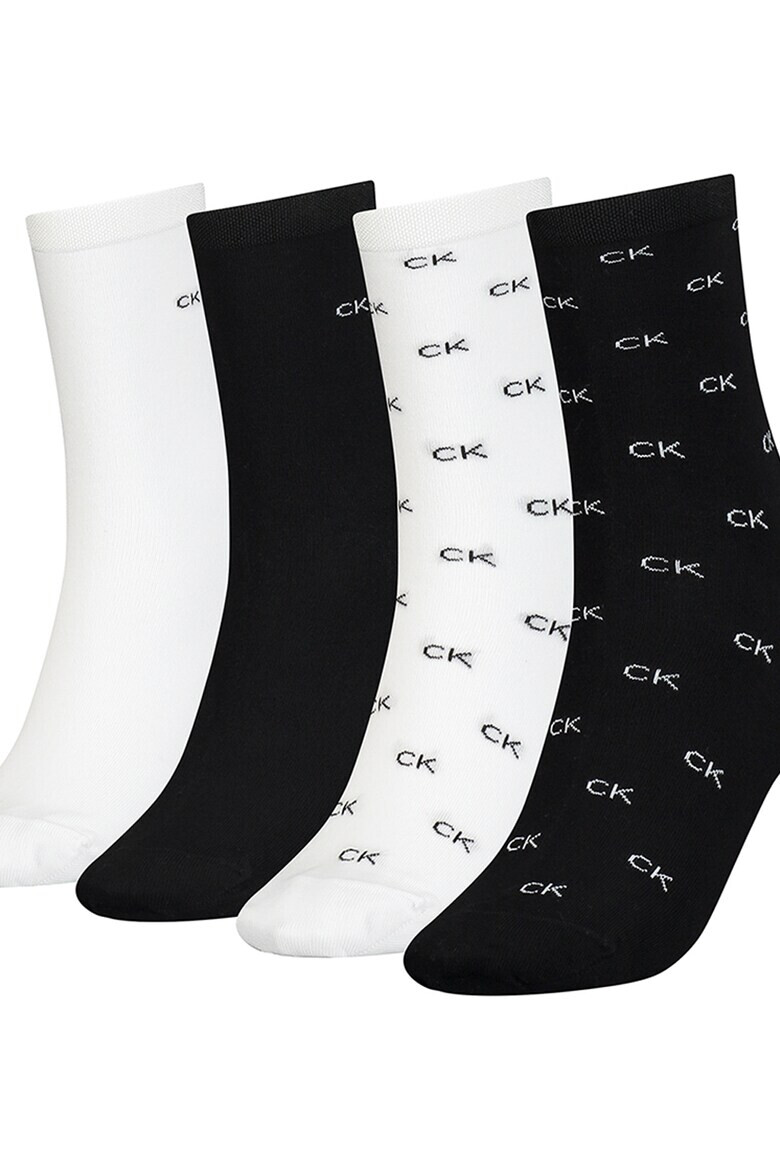CALVIN KLEIN Дълги чорапи с лого 4 чифта - Pepit.bg