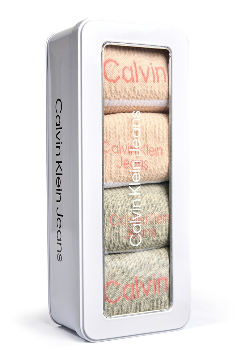 CALVIN KLEIN Дълги чорапи с лого - 4 чифта - Pepit.bg