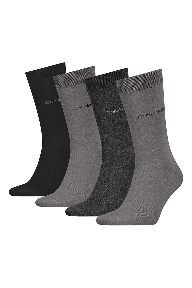 CALVIN KLEIN Дълги чорапи с лого - 4 чифта - Pepit.bg