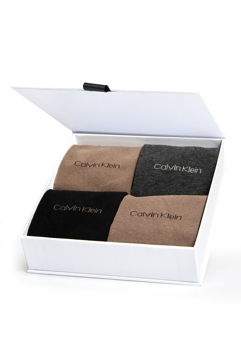 CALVIN KLEIN Дълги чорапи с лого - 4 чифта - Pepit.bg