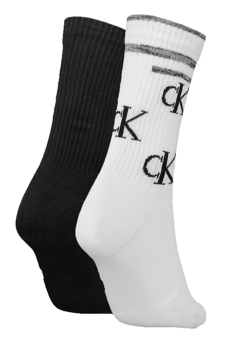 CALVIN KLEIN Дълги чорапи с монограми - Pepit.bg