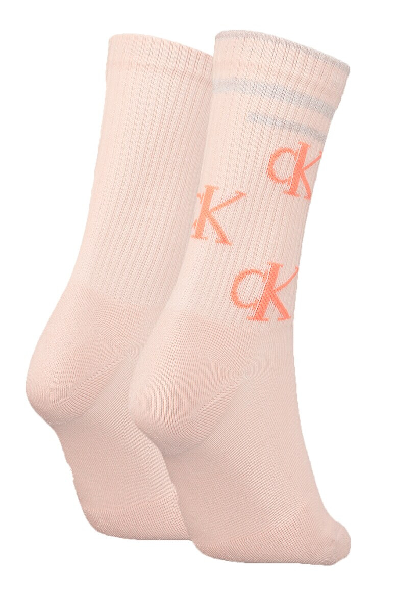CALVIN KLEIN Дълги чорапи с монограми - Pepit.bg
