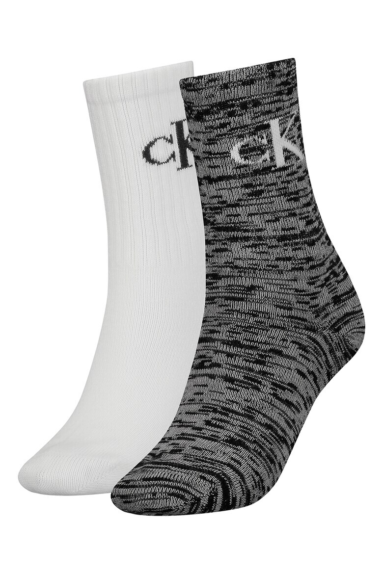 CALVIN KLEIN Дълги чорапи с памук - 2 чифта - Pepit.bg