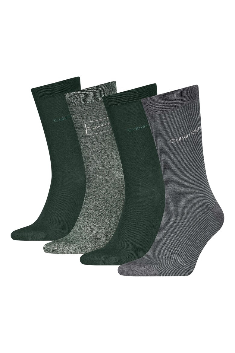 CALVIN KLEIN Дълги чорапи с памук - 4 чифта - Pepit.bg