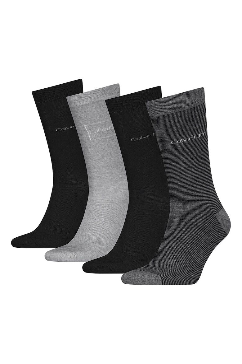 CALVIN KLEIN Дълги чорапи с памук - 4 чифта - Pepit.bg