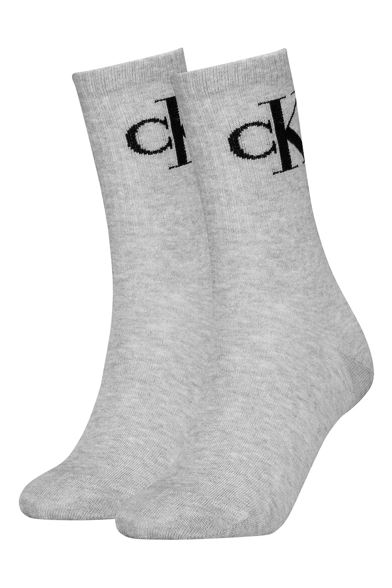 CALVIN KLEIN Дълги рипсени чорапи - 2 чифта - Pepit.bg