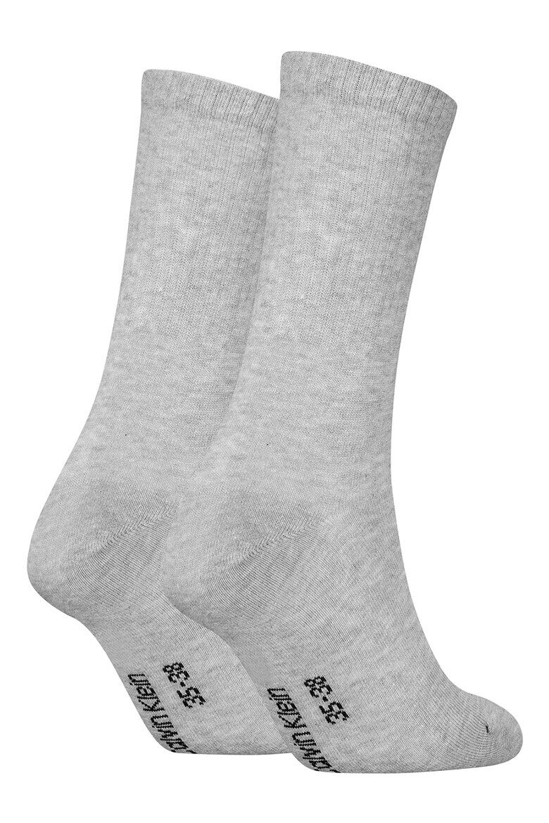 CALVIN KLEIN Дълги рипсени чорапи - 2 чифта - Pepit.bg