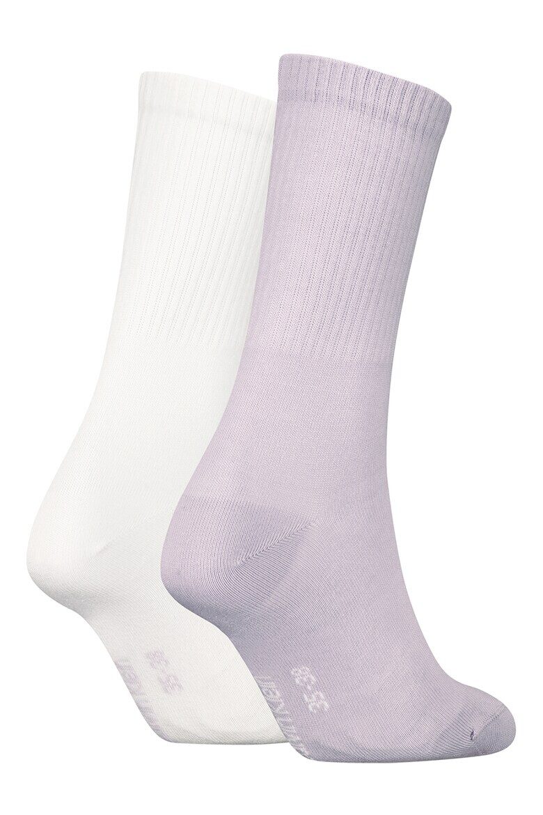 CALVIN KLEIN Дълги рипсени чорапи - 2 чифта - Pepit.bg