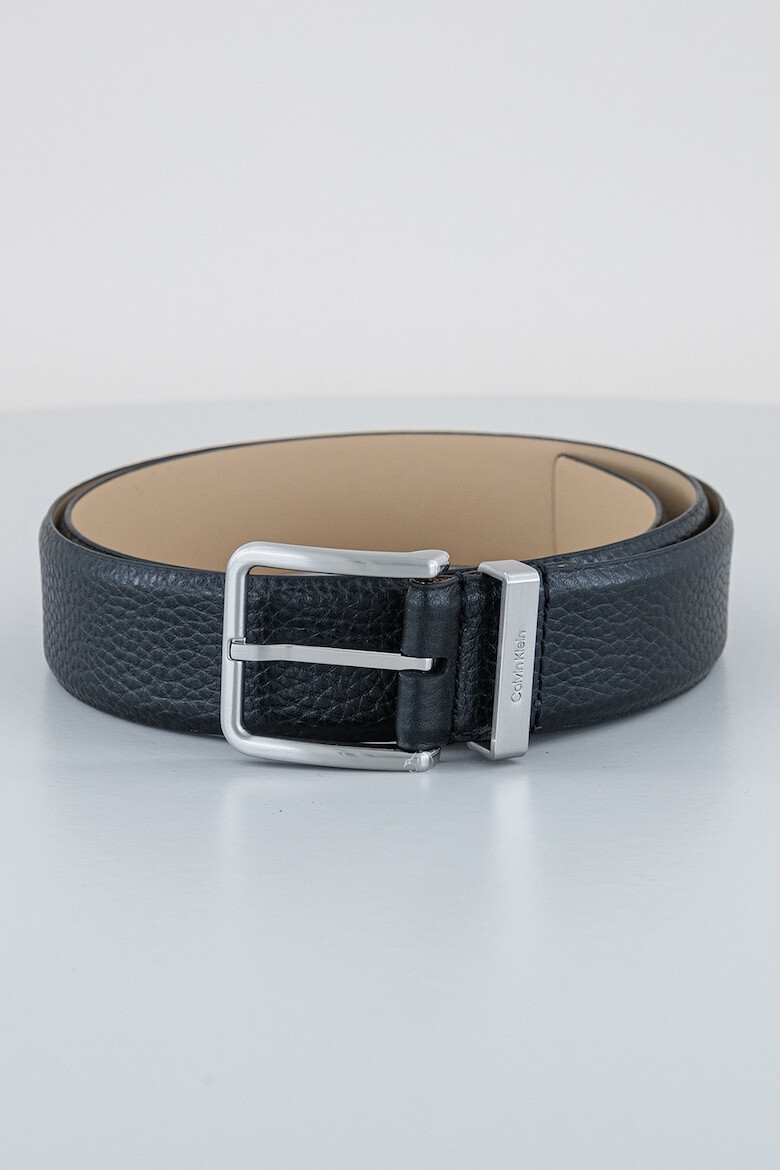 CALVIN KLEIN Едноцветен кожен колан - Pepit.bg
