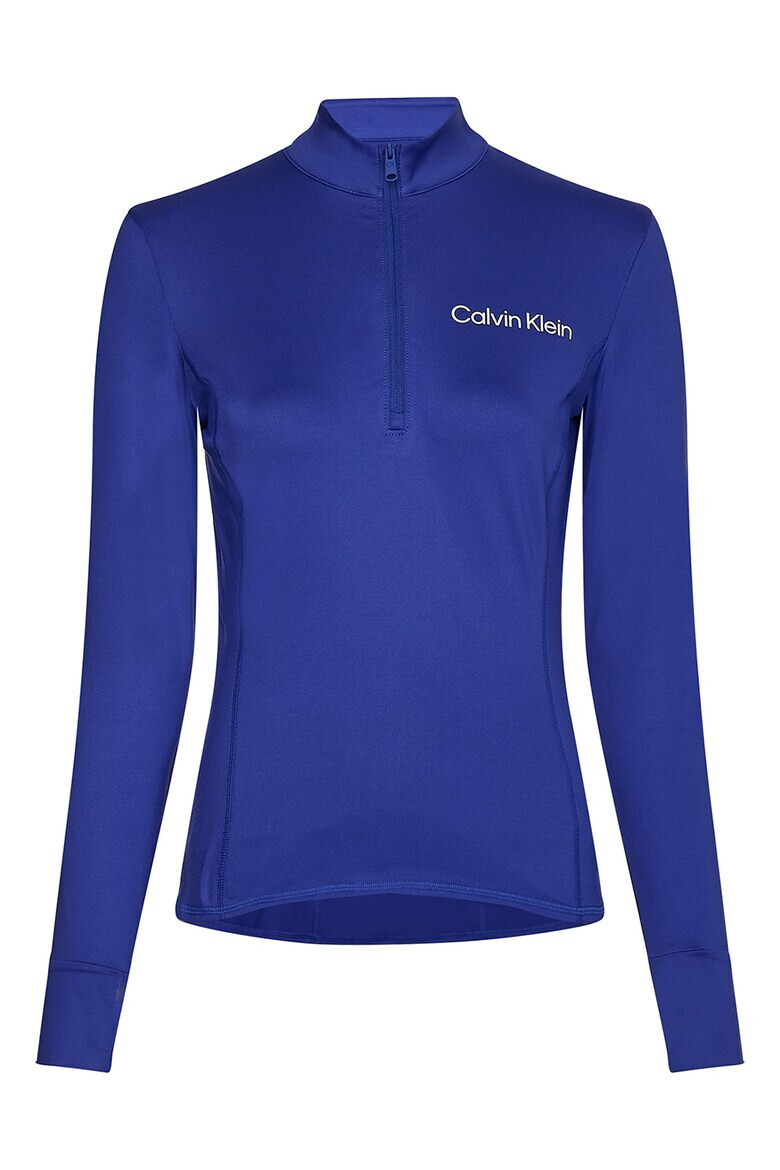 CALVIN KLEIN Фитнес блуза с къс цип - Pepit.bg