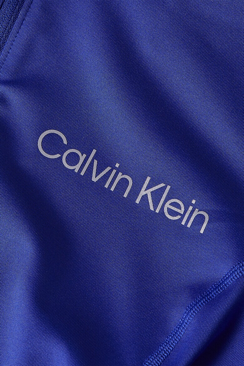 CALVIN KLEIN Фитнес блуза с къс цип - Pepit.bg