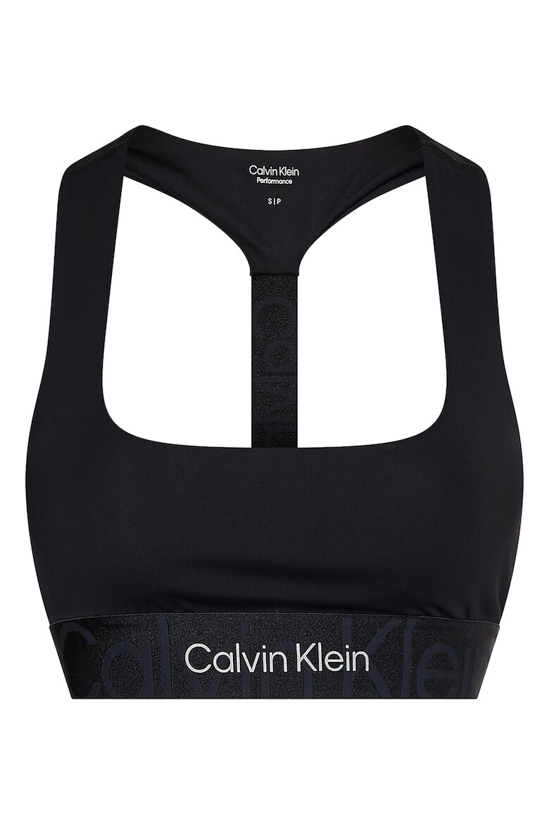 CALVIN KLEIN Фитнес бюстие с изрязан гръб - Pepit.bg