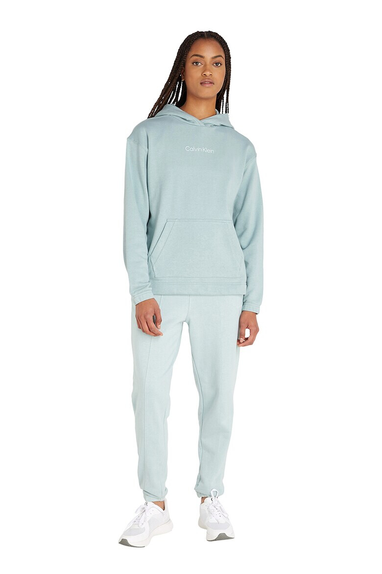 CALVIN KLEIN Фитнес худи с джоб кенгуру - Pepit.bg