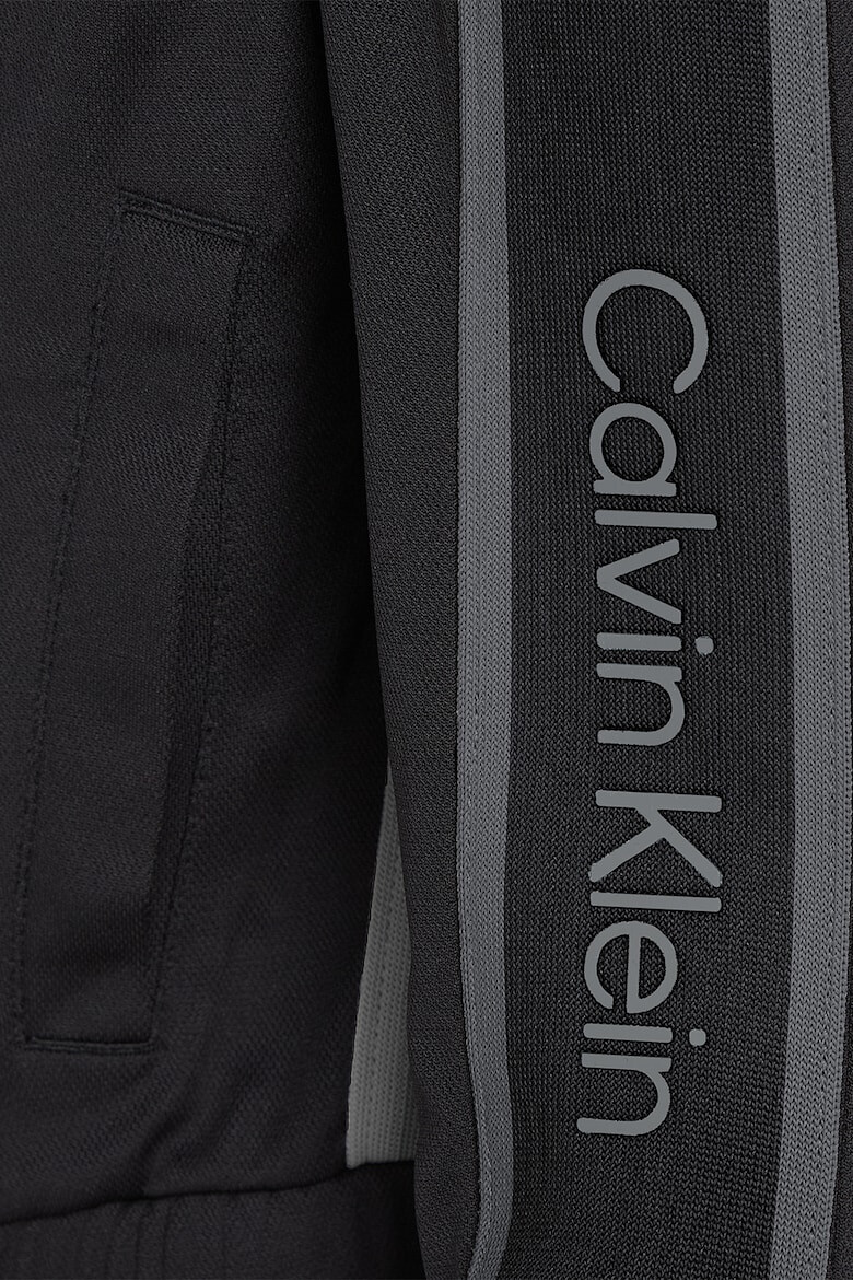 CALVIN KLEIN Фитнес суитшърт с цип и лого - Pepit.bg