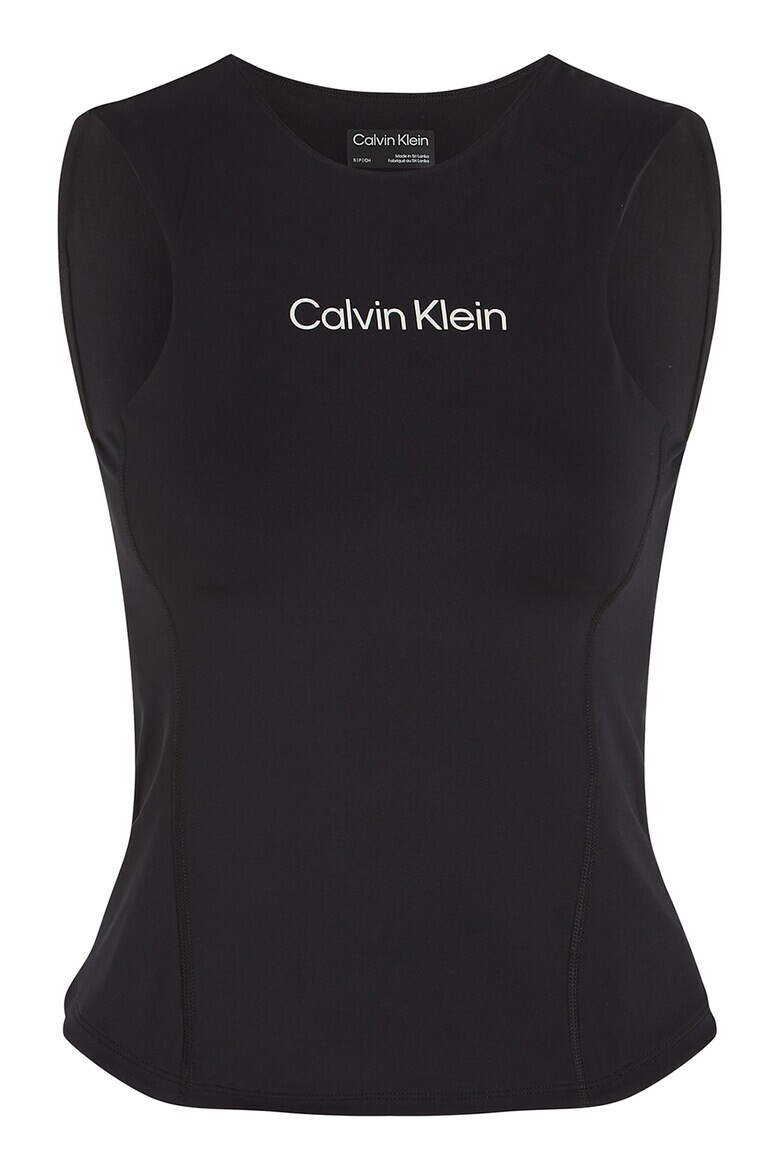 CALVIN KLEIN Фитнес топ с лого - Pepit.bg