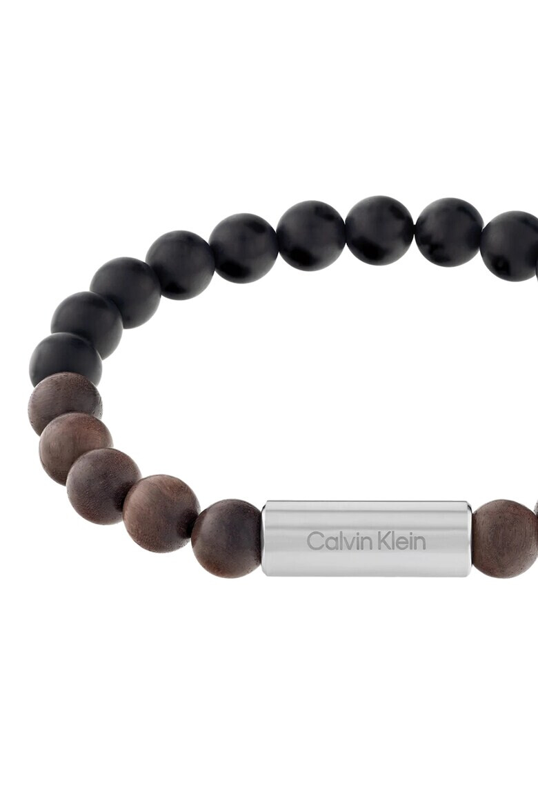 CALVIN KLEIN Гривна с оникс и дърво - Pepit.bg