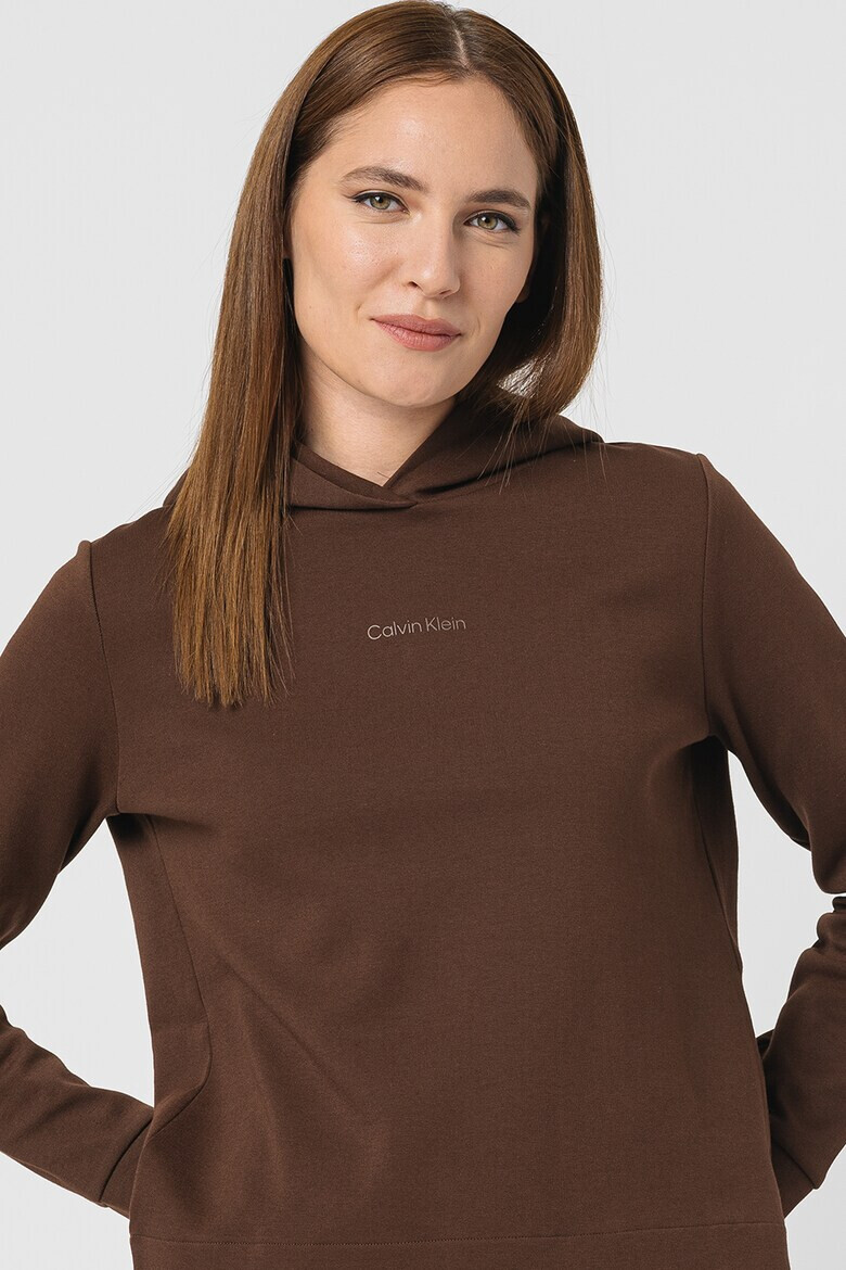 CALVIN KLEIN Худи с цепки встрани - Pepit.bg