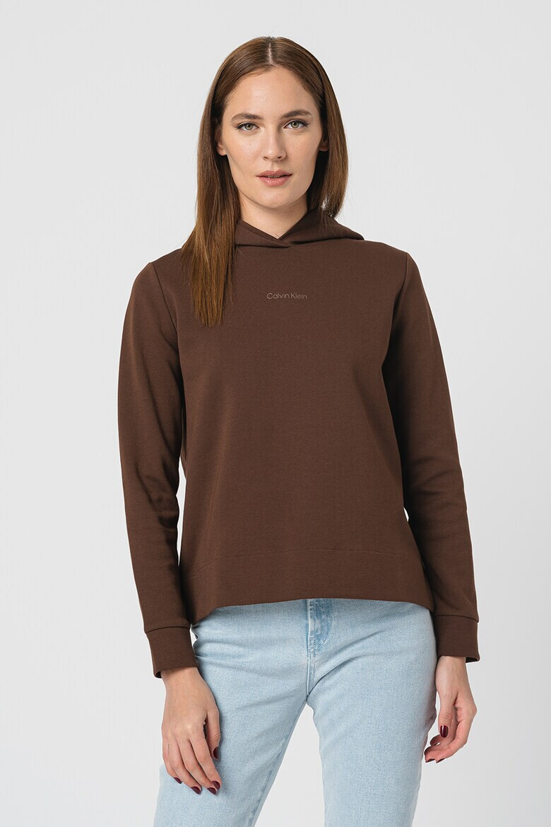 CALVIN KLEIN Худи с цепки встрани - Pepit.bg