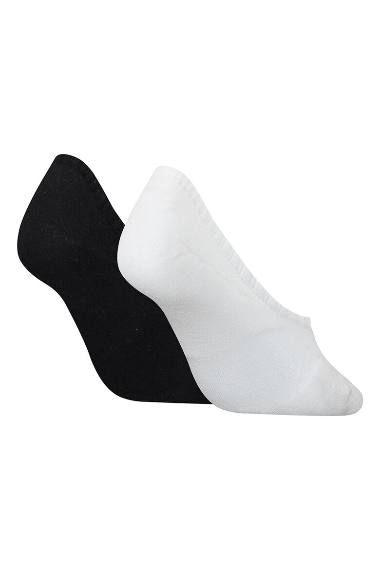 CALVIN KLEIN Изрязани чорапи с лого - 2 чифта - Pepit.bg