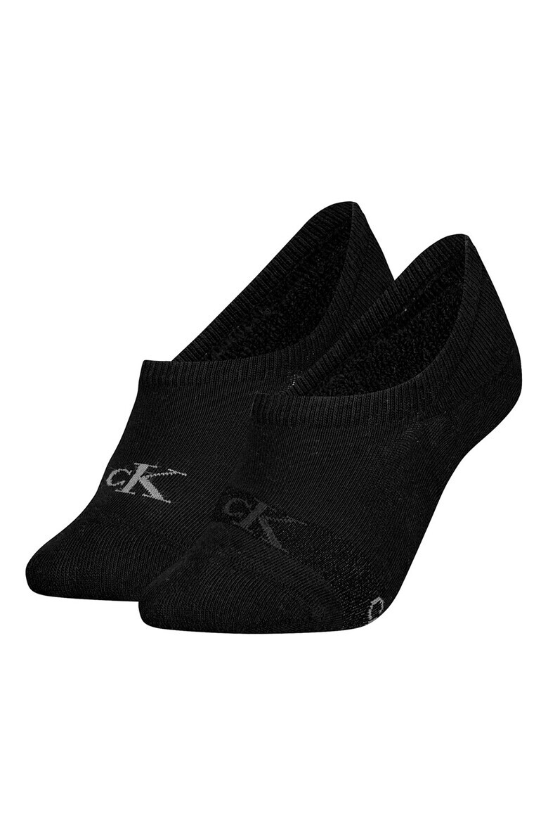 CALVIN KLEIN Изрязани чорапи с лого 2 чифта - Pepit.bg