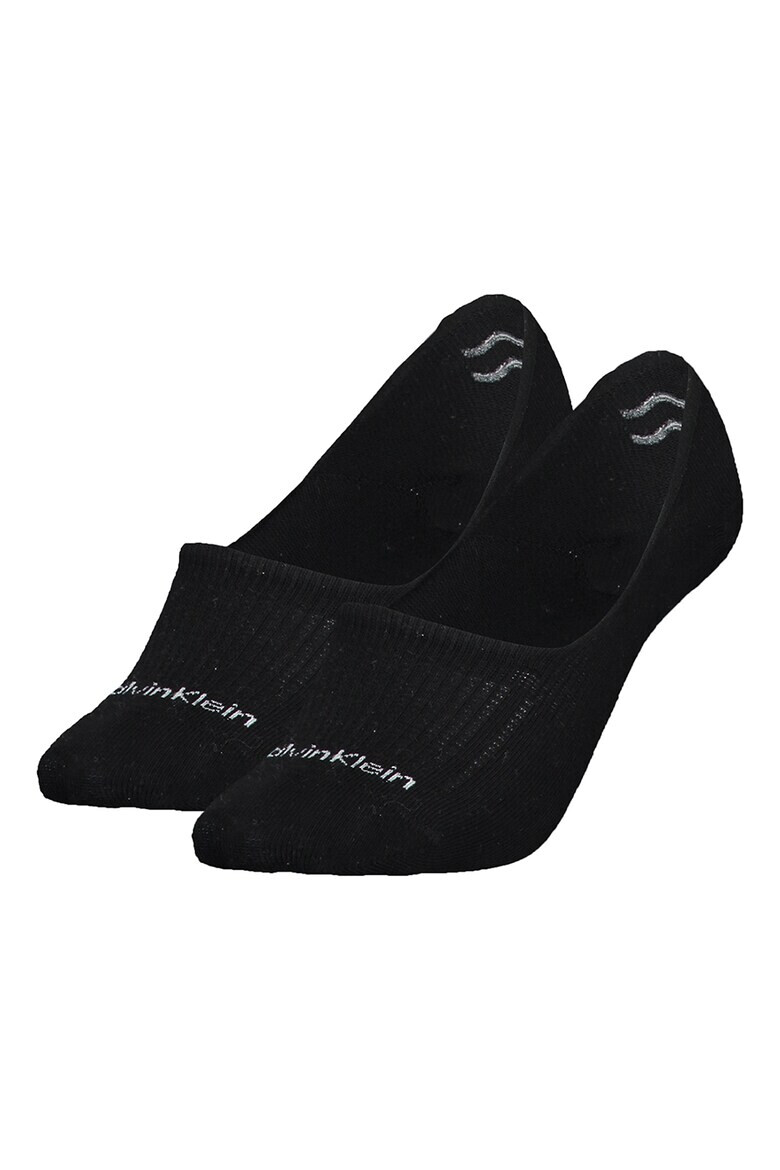 CALVIN KLEIN Изрязани чорапи с памук 2 чифта - Pepit.bg