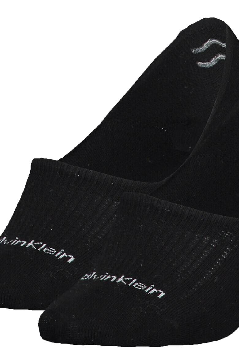 CALVIN KLEIN Изрязани чорапи с памук 2 чифта - Pepit.bg