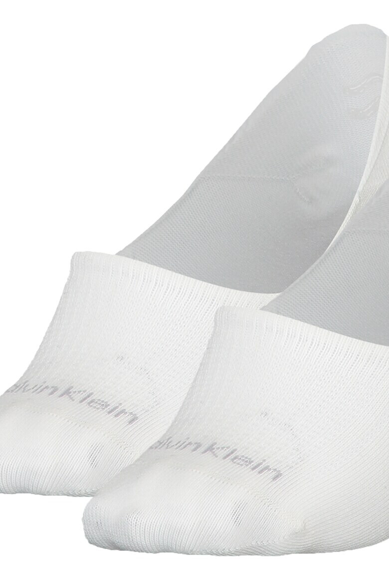 CALVIN KLEIN Изрязани чорапи с памук 2 чифта - Pepit.bg