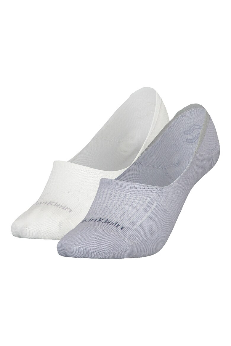 CALVIN KLEIN Изрязани чорапи с памук 2 чифта - Pepit.bg
