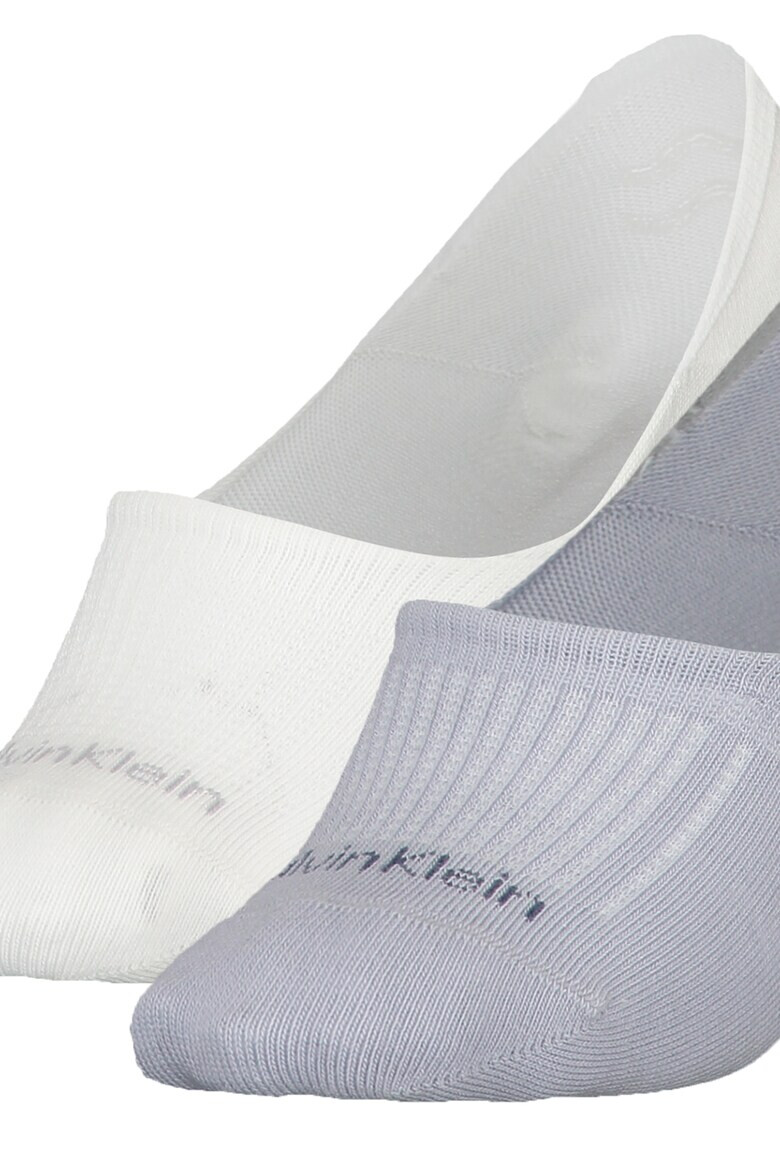 CALVIN KLEIN Изрязани чорапи с памук 2 чифта - Pepit.bg